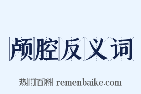 颅腔反义词是什么意思的图片